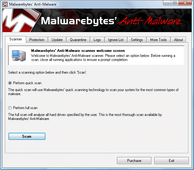 malwarebytes free scan