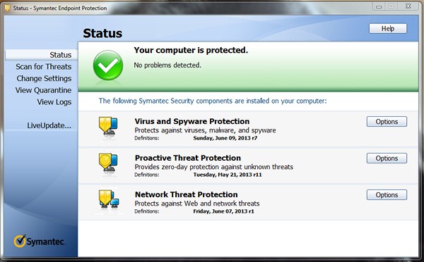 norton antivirus definitions failed to complete