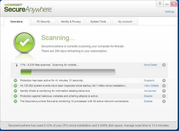 Webroot SecureAnywhere Antivirus