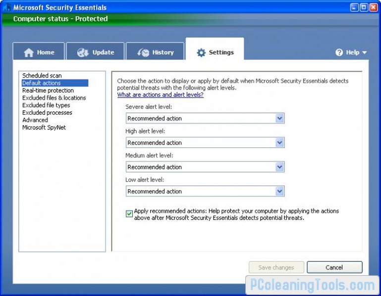 microsoft security essentials definitions download